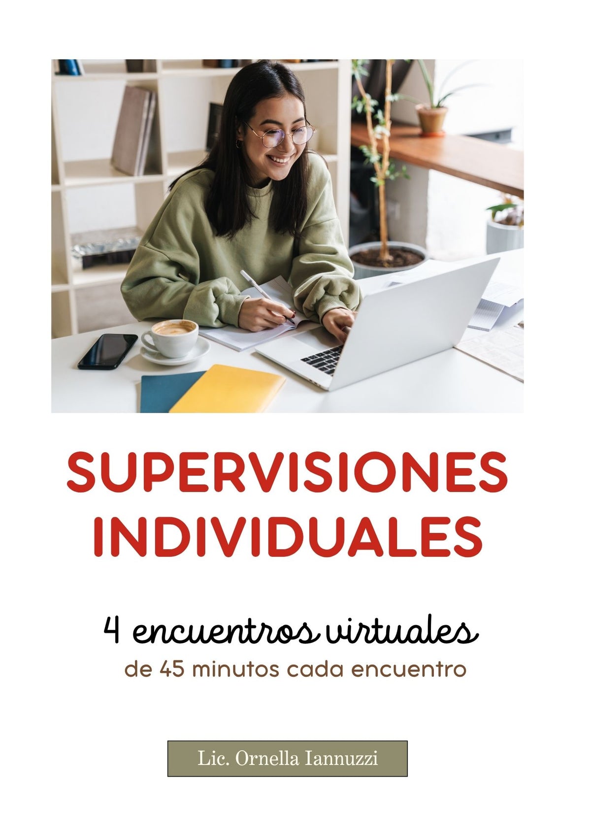 Pack x 4 Supervisiones Clínicas Individuales (45 min)